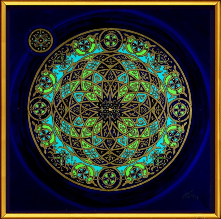 Christian Mandala by Artist Stephen Meakin